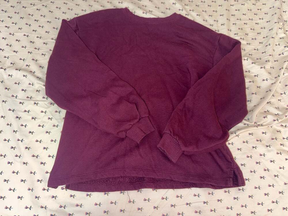 SO Lounge Life Sweatshirt Maroon Burgundy Crewneck XL
